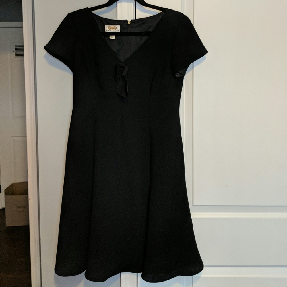 Talbots Black Fit and Flare Sheath